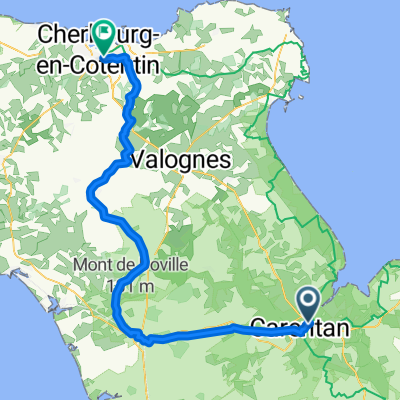 Saint-Hilaire-Petitville, Carentan nach Rue de l'Ermitage, Cherbourg-en-Cotentin