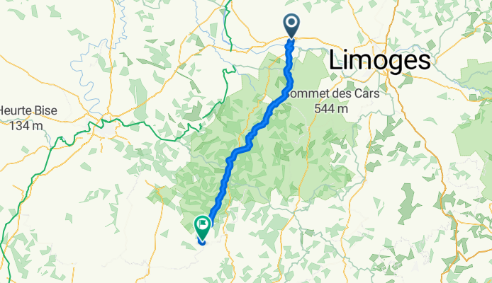 From Saint-Junien to Bourdeilles