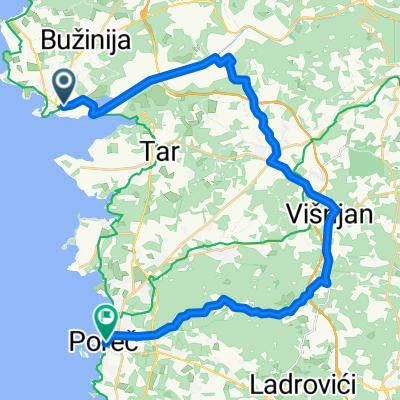 Novigrad -Poreč Schotterweg Mirna Tal