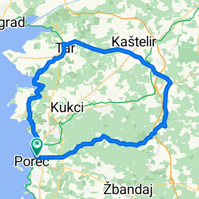 Rundtour Poreč: Višnjan - Tar - Vabriga - Červar Porat
