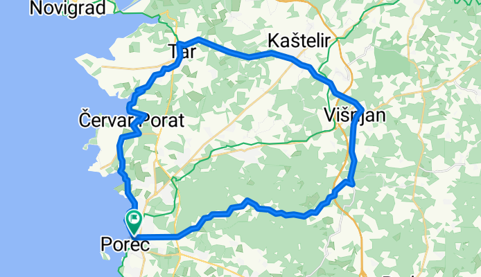 Rundtour Poreč: Višnjan - Tar - Vabriga - Červar Porat