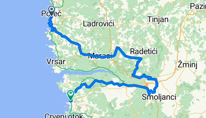 Poreč - Kanfanar - Rovinj (durch ŠTRIKA FERATA )