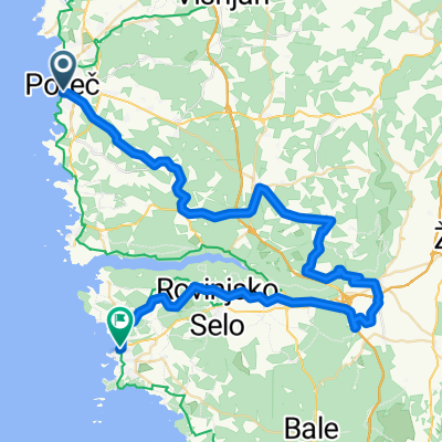 Variant: Poreč - Rovinj über Starići