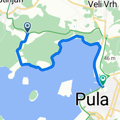 Variante entlang der Küste