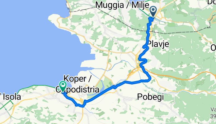 Parenzana Variante: Muggia - Koper