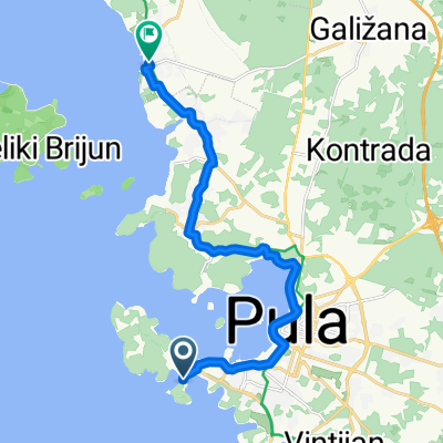 Ulica Stoja, Pula nach Brionska, Fažana