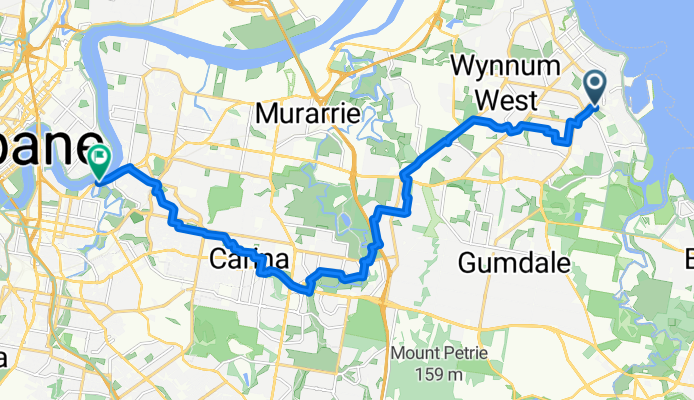 Ernest St, Manly to Lytton Rd, East Brisbane