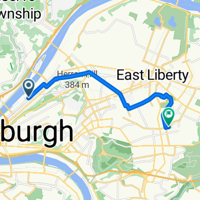 Route in Pittsburgh