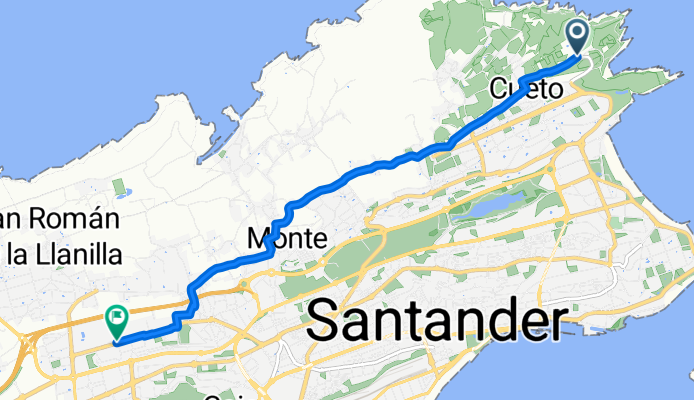 Santander nach Avenida del Deporte, Santander