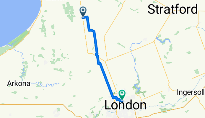 Main St S, South Huron to St George St, London