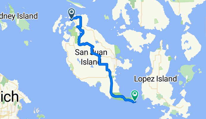 Roche Harbor Road to Lighthouse Lane