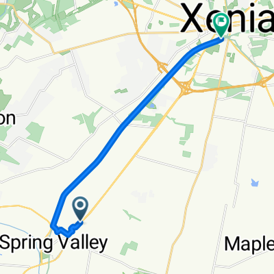 spring valley to xenia