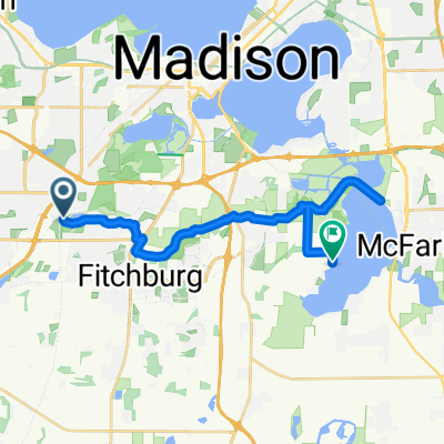 Roundabout to east side of Waubesa and back to Christys