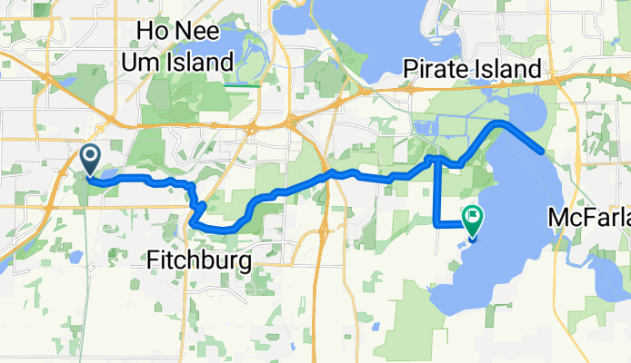 Roundabout to east side of Waubesa and back to Christys