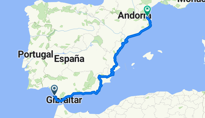 Eurovelo 8. Mediterranean Route. Spain: Andalusia, Murcia, Valencia, Catalonia