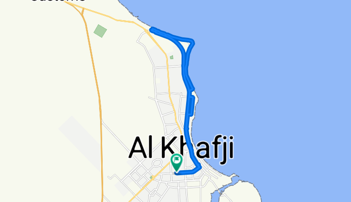 Prince Meteb Bin Abdulaziz St, الخفجي to Prince Meteb Bin Abdulaziz St, الخفجي