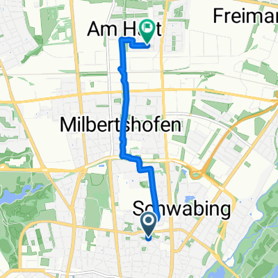 Destouchesstraße, München nach Rothpletzstraße, München