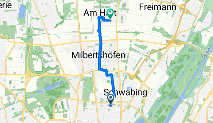 Destouchesstraße, München nach Rothpletzstraße, München