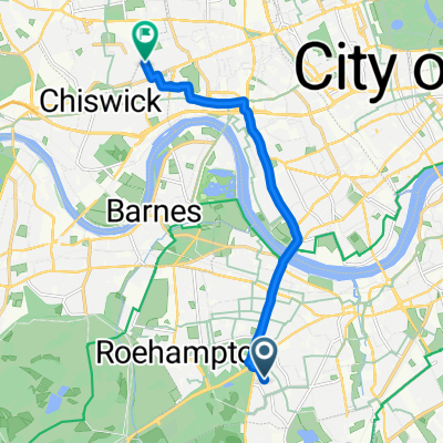 Swanton Gardens, London to Woodstock Road, London