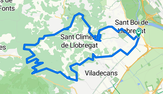 De Carrer Bonaventura Calopa a Ctra. Bcn Sta. C. Calafell - Mn. Pere Tarrés