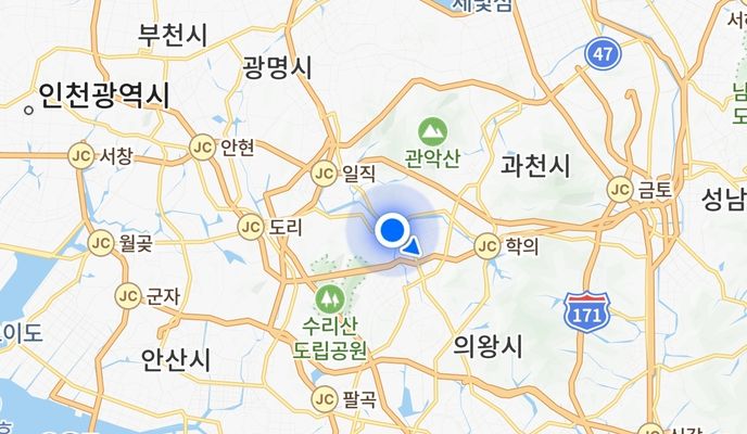 Photo 1 of the Bikemap route "송죽동 390-14Ph0]으로 라우팅"