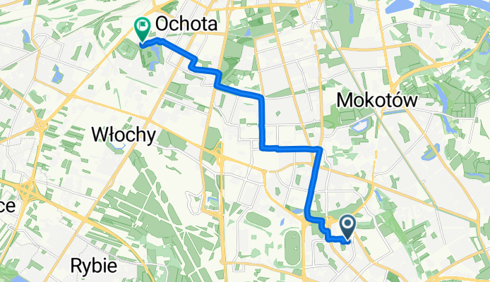 Zamiany, Warszawa do Kukiełki, Warszawa