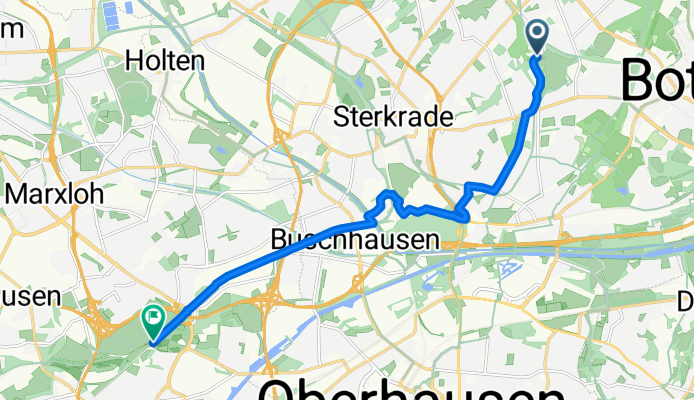 Harkortstraße, Bottrop nach Meiderich/Beeck, Duisburg