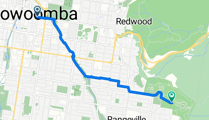 Route to Picnic Point Lookout &amp; Parkland