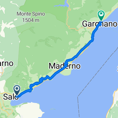 Via Lungolago Giuseppe Zanardelli, Salò nach Via del Ruc, Gargnano