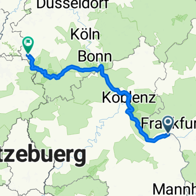 Budenheim - Aachen über Simmerath -Roetgen