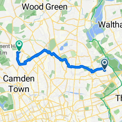 Glyn Road, London to Islington, London