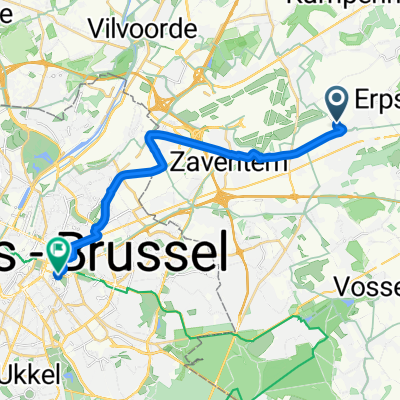 Mechelsesteenweg, Kortenberg naar Ardennestraat, Brussel