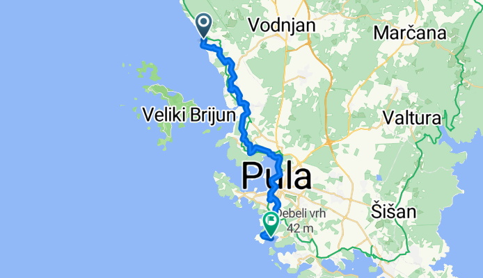 Peroi nach Ulica Verudella, Pula