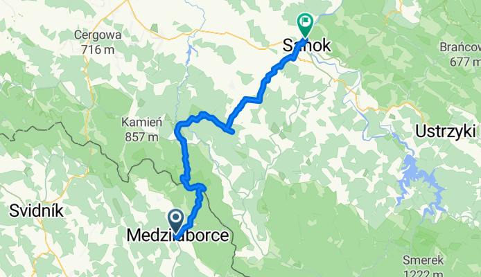 Medzilaborce - Sanok MTB