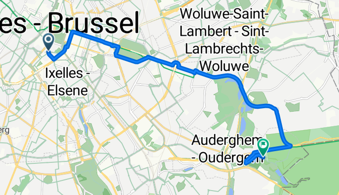 Route in Brussels