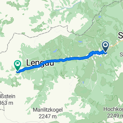 Ellmauweg, Saalbach-Hinterglemm nach Talschlussweg, Saalbach-Hinterglemm
