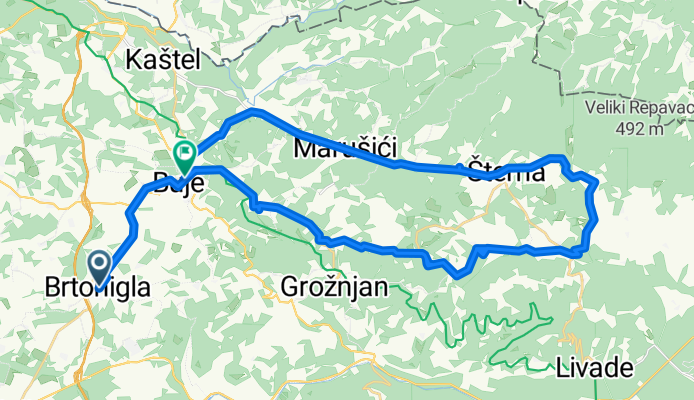 Ulica Marconi nach Flavia ulica