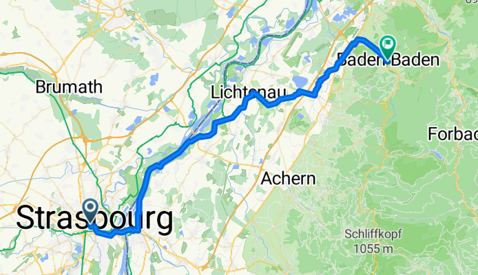 Von Straßburg bis Baden-Baden