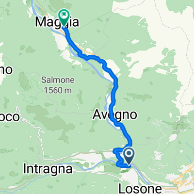 Via Pisone, Losone to Al Stradón da Magia, Maggia