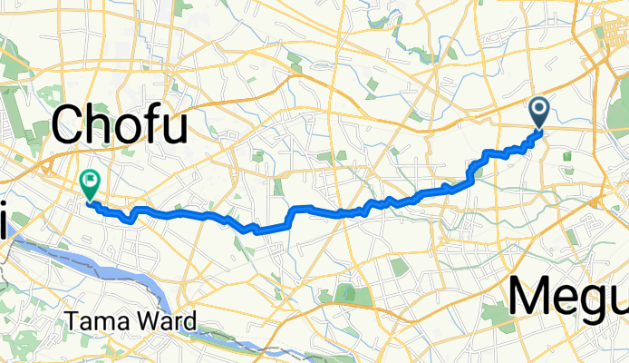 Oyamacho, Shibuya to Fuda 4-Chōme, Chofu
