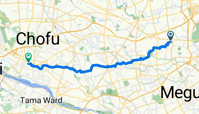 Oyamacho, Shibuya to Fuda 4-Chōme, Chofu