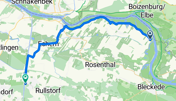 Am Deich, Bleckede nach K 53, Scharnebeck