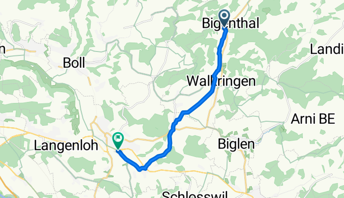 Küebiweg, Bigenthal nach Richigenstrasse, Worb