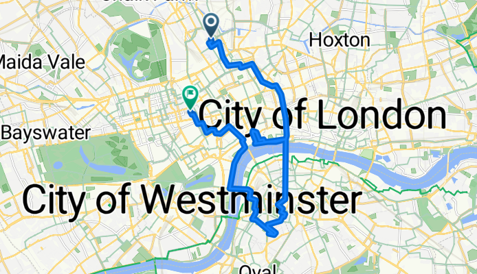Route in London