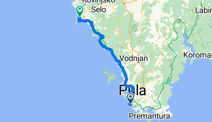 Ulica Verudella, Pula nach Andrije Mohorovičića, Rovinj