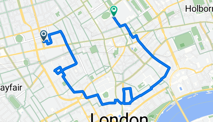 Route in London