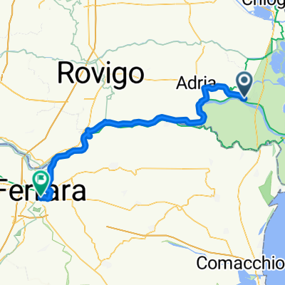 Via Pioppa, Porto Viro nach Via Cammello, Ferrara