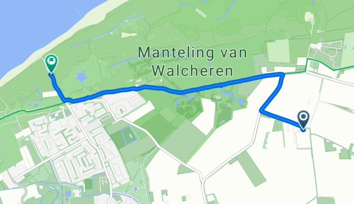 Oranjezonweg, Oostkapelle nach Duinweg, Oostkapelle