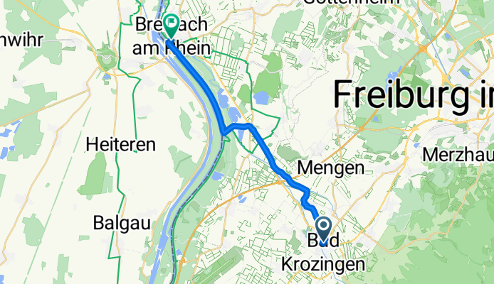 Route von Bad Krozingen