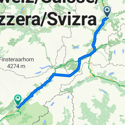 Gotthardstrasse, Amsteg nach Fieschertalstrasse, Fiesch